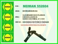 NEIMAN 552604 DEVİRDAİM BORUSU CLIO-MEGANE II-III-IV-FLUENCE-KANGOO-LAGUNA III-SCENIC II-III-SYMBOL I-II 1.5 DCI