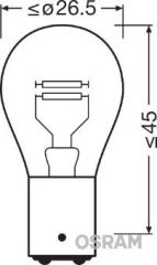 OSRAM 7537 AMPUL 24V 1016 STOP 21/5W ÇİFT DUY ŞAŞI TIRNAK