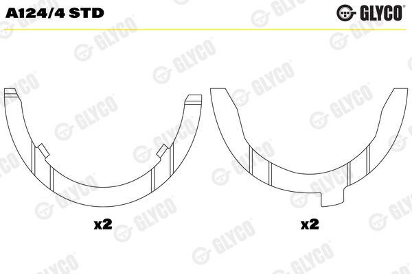 GLYCO A124.4 STD AY YATAK AUDI 81MM 1B
