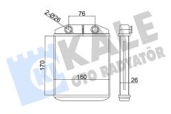 KALE 355110 KALORİFER RADYATÖRÜ RENAULT CLIO IV 12 > CAPTUR AL-PL-BRZ