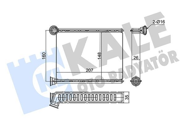 KALE 352860 KALORİFER RADYATORU RENAULT MEGANE IV-KADJAR-TALISMAN