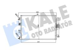KALE 357380 KLİMA RADYATÖRÜ FORD CONNECT-KUGA-FOCUS-CMAX 13> 1.0 ECOBOOST-1.5 TDCİ 1.6TDCI E5