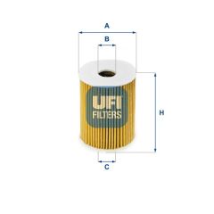 UFI 2509100 YAĞ FİLTRESİ ANTARA 2.0 CDTI 06> CAPTIVA-EPICA-LACETTI-NUBIRA 07> CRUZE 09> 2.0 D
