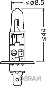 OSRAM 64150 AMPUL 12V H1 55W