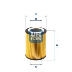 UFI 2507100 YAĞ FİLTRESİ ACCENT 02-05 -GETZ 03-05 -MATRIX 01-10 1.5CRDI DZL