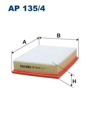 FILTRON AP135.4 HAVA FİLTRESİ LAGUNA III 1.5 DCI K9K 780 07 > LAGUNA III 2.0 DCI M9R 07 >