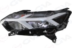 GVA 2019041 FAR SAĞ LEDLİ MOTORLU DACIA SANDERO 21> LOGAN 21> JOGGER 22> BEYAZ ÇERÇEVELİ