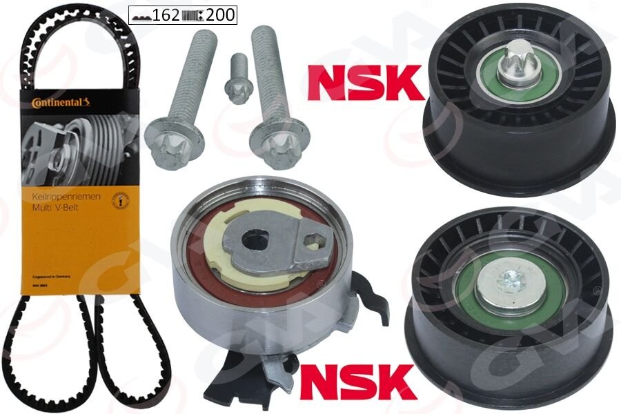 GVA 59T9008C EKSANTRİK GERGİ KİTİ 162x200 ASTRA G-CORSA C-VECTRA C-MERIVA A-ZAFIRA A 1.4-1.6-1.8 16V Z16XE-Z14XE