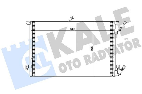 KALE 388900 KLİMA RADYATÖRÜ KONDENSERİ VECTRA C-SIGNUM 04>09 1.9 CDTI Z19DTL-DT-DTH AL/AL 640x408x16 FIAT CROMA