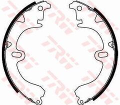 TRW GS8224 ARKA KAMPANA PABUÇ BALATA TOYOTA COROLLA 1.3L 2E 4E-FE EE90 EE100 EE111 88-00 1.6L 4A-F 4A-FE AE92 A E101 AE111 88-00 200x37