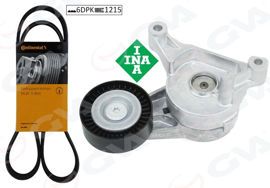 GVA 59A7505OE ALTERNATÖR GERGİ KİTİ KÜTÜKLÜ CADDY 04-10 BJB-BLS-GOLF V BXE-TRANSPORTER AXB 1.9 TDI 6DPK1215