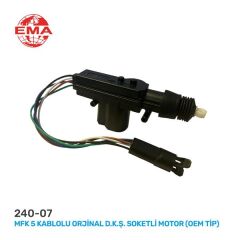 EMA 240-07 MERKEZİ KİLİT MOTORU 5 KABLO SOKETLİ ÖN TOFAŞ ÜNİVERSAL ORJİNAL