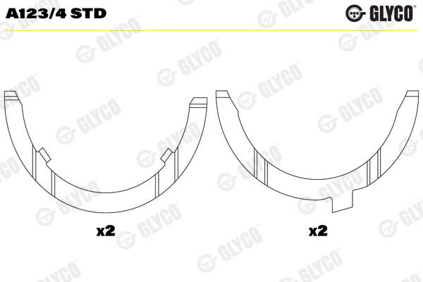 GLYCO A123.4 STD AY YATAK AUDI 79.5MM 1Y