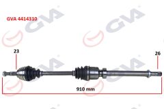 GVA 4414310 KOMPLE AKS SAĞ CLIO IV 0.9 Tce A/T 12- 6 VİTES