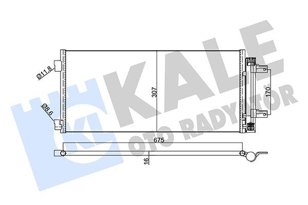 KALE 354885 KLİMA RADYATÖRÜ KONDANSATÖRÜ OPEL ASTRA K 15>22 AL/PL/BRZ