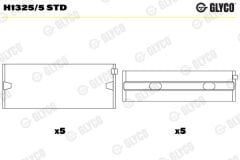 GLYCO H1325.5 STD ANA YATAK SEAT SKODA VW 1.4 1.6 FSI 16V