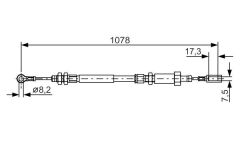 BOSCH 1987482002 EL FREN TELİ ÖN BOXER-JUMPER-DUCATO 94-01