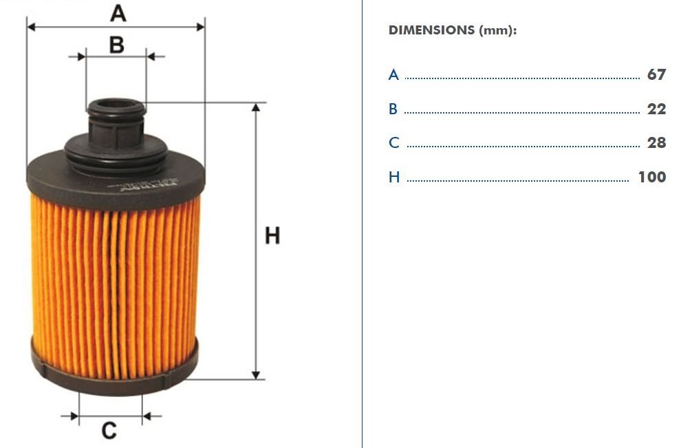 FILTRON FILT OE 682 ALBEA-FIORINO-DOBLO-PUNTO-LINEA-IDEA-LINEA-ASTRA H-COMBO YAG FILTRESI