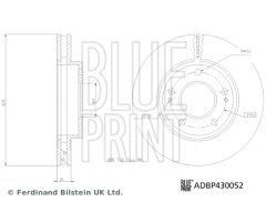 BLUEPRINT ADBP430052 ÖN FREN DİSKİ HAVA KANALLI MITSUBISHI L200 2.5L DI-D CR 4x2 KA4T 11-> 270 çap x 5 bijon - Adet d isk fiyatıdır