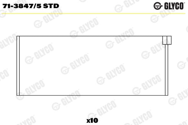 GLYCO 713847.5 STD KOL YATAK VAG 81MM ACV