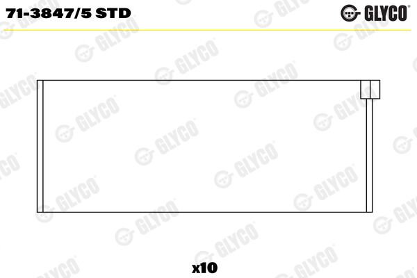 GLYCO 713847.5 STD KOL YATAK VAG 81MM ACV