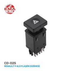 EMA CD-025 DÖRTLÜ FLAŞÖR ANAHTARI RENAULT R9 9 FİŞLİ