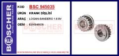 BSC 945035 KRANK DİŞLİSİ LOGAN-SANDERO 1.6 8V
