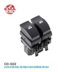 EMA CD-502 CAM AÇMA ANAHTARI ÖN SOL MEGANE 2 10 FİŞLİ GRİ
