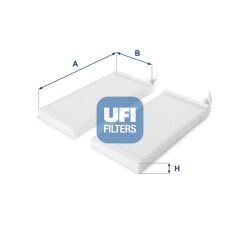 UFI 5316400 POLEN FİLTRESİ 2 PARÇA MASTER III 10>MASTER IV 19> KANGOO II 08> KANGOO EXPRESS 19>MOVANO B 10>CIT AN 12>21 1.5dCI 2.3 dCI