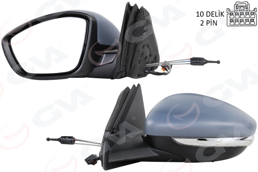 GVA 1090205 DIŞ DİKİZ AYNASI SOL MANUEL KATLANIR OPEL CORSA F 19> PEUGEOT P208 19> ELEKTRİKLİ-ASTARLI-ISITMALI