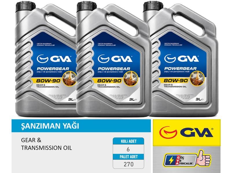 GVA 9921752 ŞANZIMAN YAĞI 80W90 3 LT API GL-5