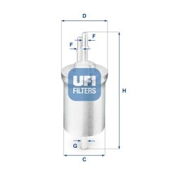 UFI 3184000 YAKIT FİLTRESİ AMAROK-IBIZA V-LEON-TOLEDO III-OCTAVIA-EOS-GOLF V-JETTA III-PASSAT-POLO-TOURAN OE