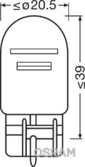 OSRAM 7515 AMPUL 12V 1016 STOP 21/5W DİPSİZ ÇİFT FLAMA