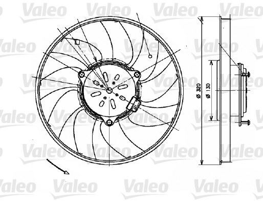 VALEO 696082 KLIMA FANI SAG MERCEDES SPRINTER B906 B907 B910 . VW CRAFTER 30-35-50