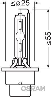 OSRAM 66240 AMPUL GAZ DESARJLI 35W D2S XENARC 4 YIL GARANTİLİ ÜRÜN