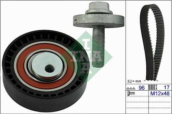 INA 530060410 EKSANTRİK GERGİ KİTİ 096x173 DACIA LOGAN 04> SANDERO 08> DOKKER 13> 1.4 K7J 1.6 K7M