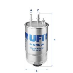 UFI 24ONE0B YAKIT FİLTRESİ FIORINO-DOBLO-LINEA 07>-PUNTO 1.3JTD-1.9JTD 05> STILO 1.9JTD 03> BOXER-JUMPER-DUCATO 11> Euro5