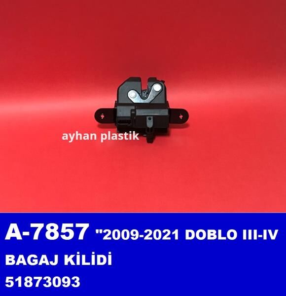 AYHAN A7857 BAGAJ KİLİDİ DOBLO III-IV 2009-2021