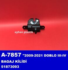 AYHAN A7857 BAGAJ KİLİDİ DOBLO III-IV 2009-2021