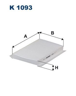 FILTRON K1093 POLEN FİLTRESİ C2 03 > C3 02 > C4 04 > P307 00 > P308 07 > 1.4-1.4 16V-1.6 16V-1.6HDI-2.0HDI