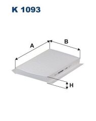 FILTRON K1093 POLEN FİLTRESİ C2 03 > C3 02 > C4 04 > P307 00 > P308 07 > 1.4-1.4 16V-1.6 16V-1.6HDI-2.0HDI