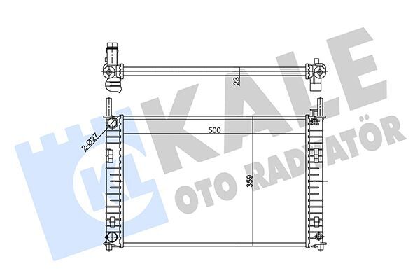 KALE 356885 MOTOR SU RADYATORU FIESTA 1.25 16V 1.4 16V 1.4TDCI 01>08 MAZDA II 1.4CD MANUEL MEKANIK SISTEM