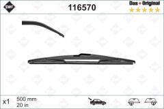 VALEO 116570 SİLECEK SWF 50cm x1 ARKA C5 01/05 -LGN II 01/01 > PRIMERA 02 >