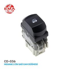 EMA CD-036 CAM AÇMA ANAHTARI MEGANE II ÖN SAĞ TEKLİ - YOLCU