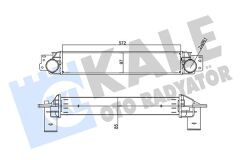 KALE 356235 INTERCOOLER OPEL ANTARA 2.0CDTI 06<11-CHEVROLET CAPTIVA 2.0D 06 > 85MM AL/BRZ 572X97X85