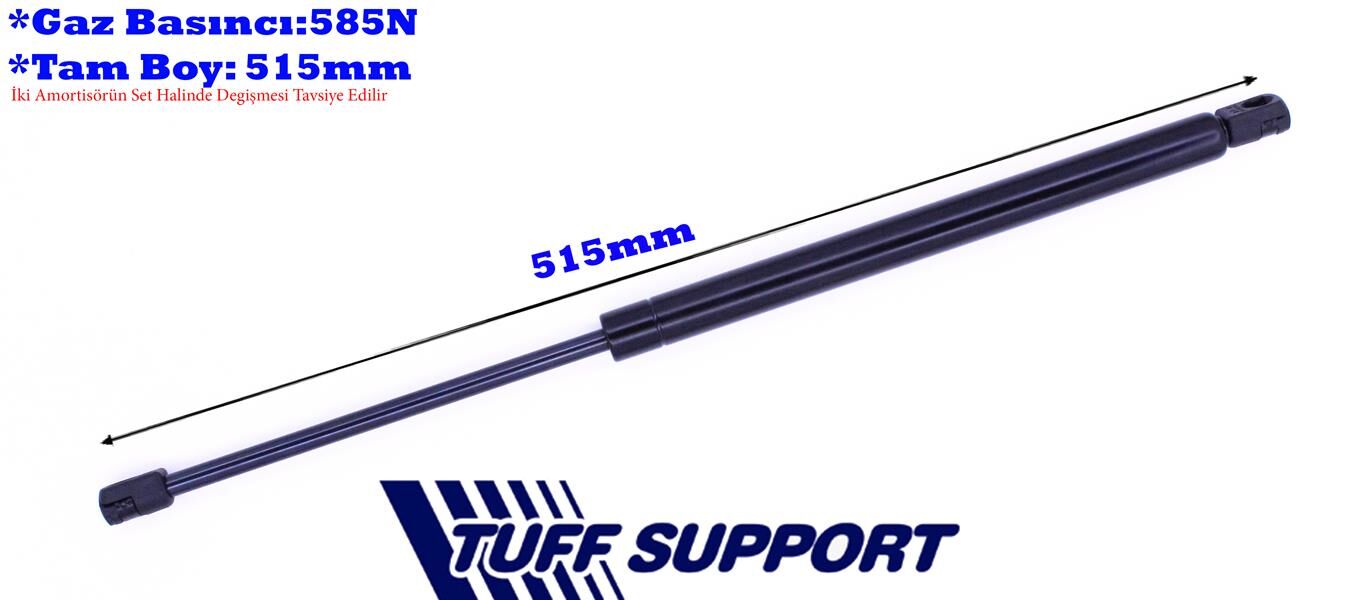 TUFFSUPPORT 612230 BAGAJ AMORTİSÖRÜ GAZLI HYUNDAI TUCSON 2.0L G4GC D4EA JN kasa 04-09