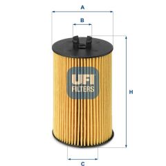 UFI 2501200 YAĞ FİLİTRESİ ASTRA G-H 98 > CORSA B-C-D 96 > MERIVA 04-10 1.0-1.2-1.4 XE-XEP