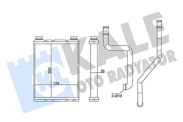 KALE 355095 KALORİFER RADYATÖRÜ RENAULT MEGANE III 09> FLUENCE 09> 1.4 16V 1.5dCi 1.6 16V