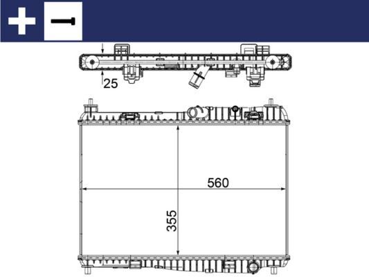 MAHLE CR1135000S SU RADYATÖRÜ FORD BMAX-FİESTA 08> 1.25-1.4-1.6 ZETEC