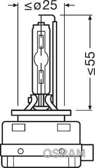 OSRAM 66140 AMPUL GAZ DESARJLI 35W D1S XENARC 4 YIL GARANTİLİ ÜRÜN